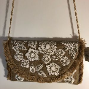 Beaded, Detailed Cross Body Purse